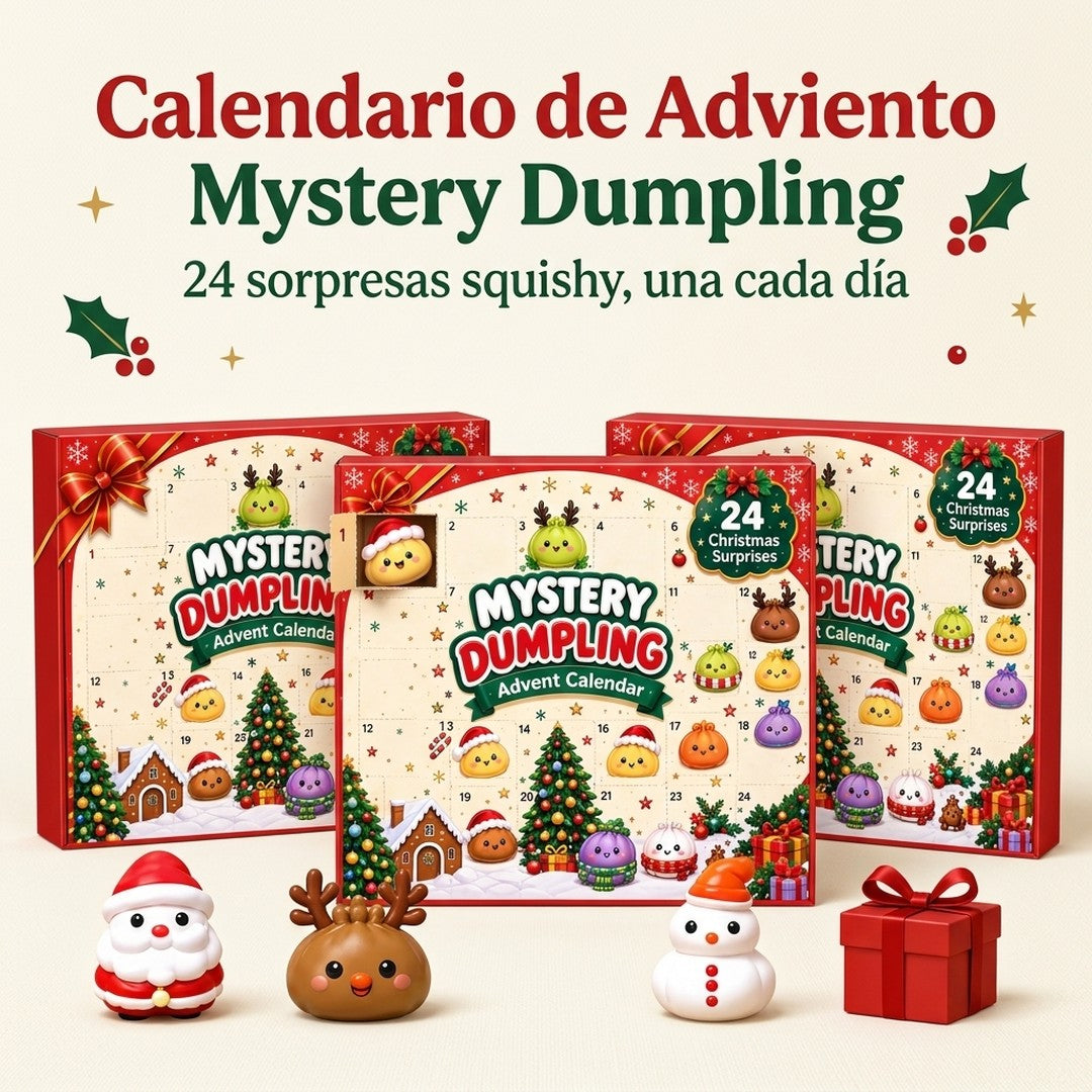Calendario de Adviento Mystery Dumpling, 24 sorpresas squishy